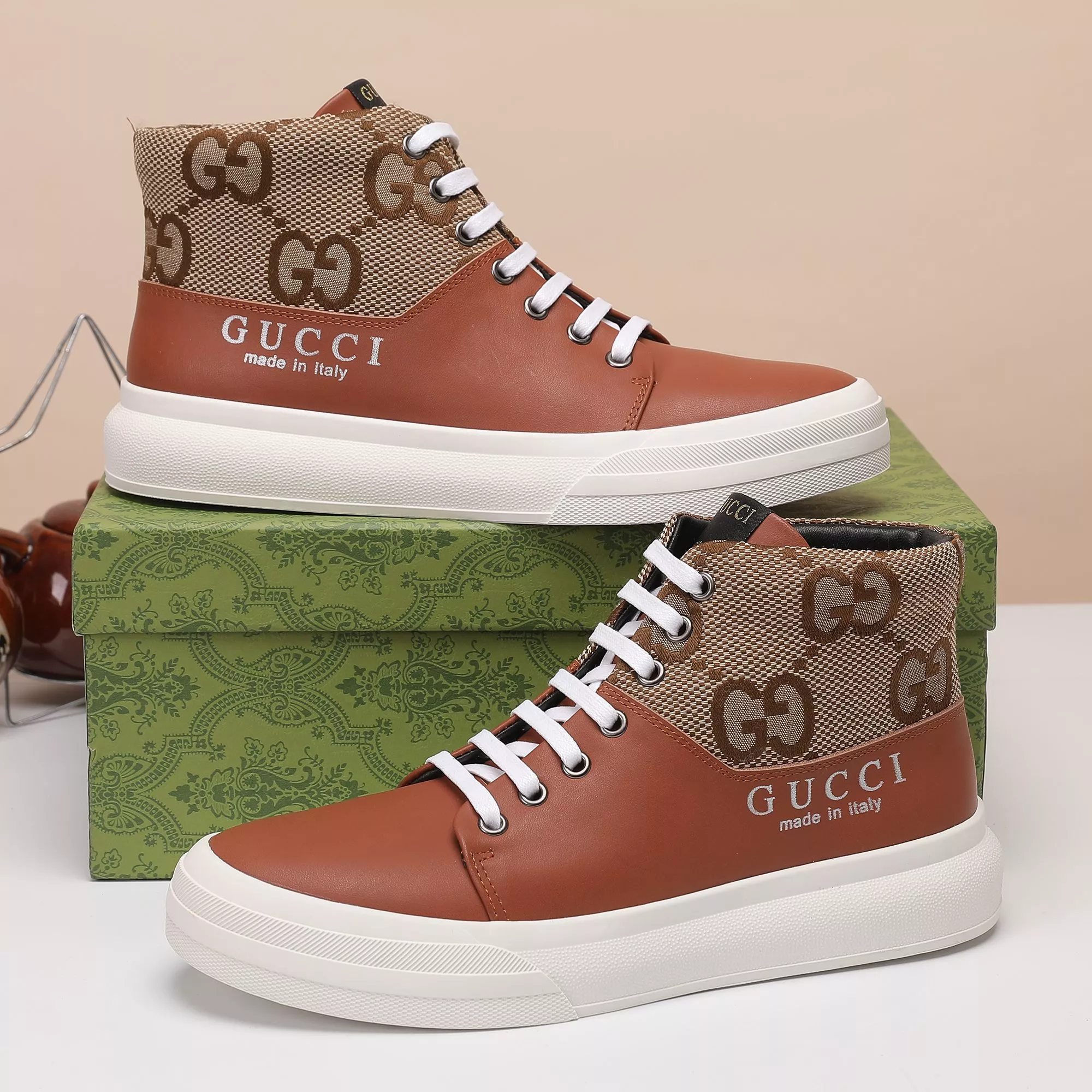 gucci high tops chaussures pour homme s_12b67a12